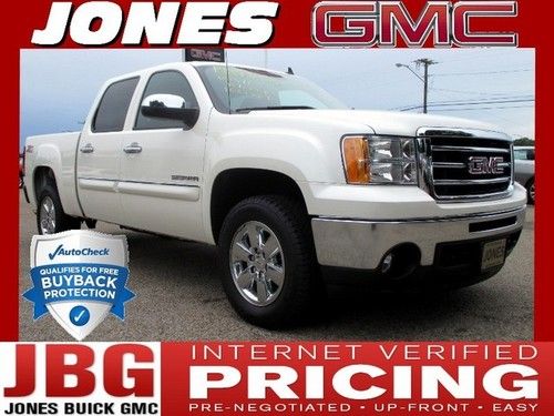 2012 gmc sierra 1500 4wd crew cab sle white diamond edition z71 - loaded