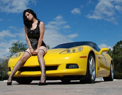 2006 chevrolet corvette convertible yellow ls2 6.0 florida vett perfect carfax