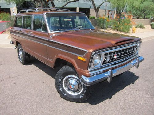 1977 jeep wagoneer, 360ci v8 4bbl quadratrac 4x4 3" lift kit, rebuilt drivetrain