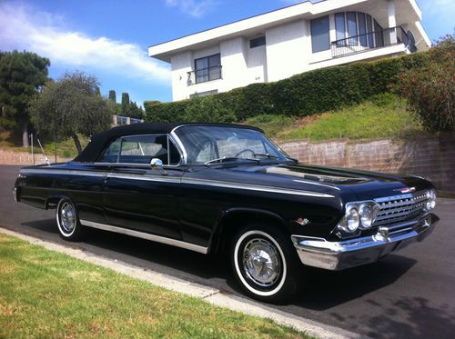 1962 chevy impala black w/ black interior super clean!