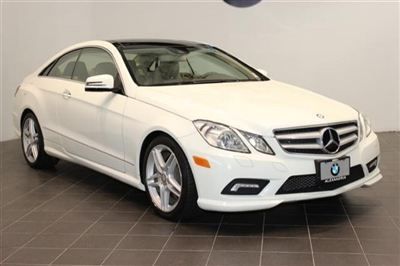2011 mercedes e 550 coupe sport amg 18" wheels rear-view camera h/k sound