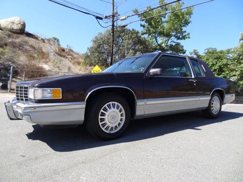 2 owner cadillac coupe deville sedan 4.9l v8 85k original miles de ville dts etc