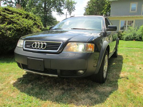 2002 audi allroad quattro wagon wow!! 6 speed awd black on grey runs great $ave!