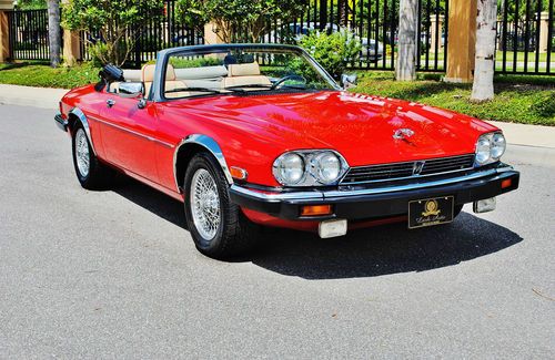 Very rare classic model 1991 jaguar xjs convertible v-12 67k simply stunning wow