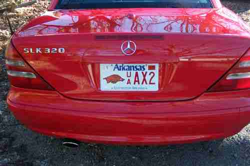 2002 Mercedes Benz SLK 320 Hard Top Convertable RED with only 58,000 miles, image 2