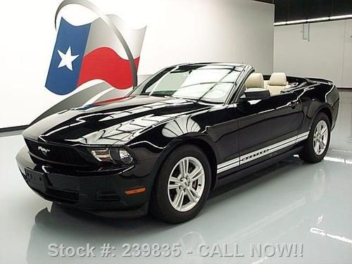 2012 ford mustang convertible 6 spd leather spoiler 15k texas direct auto