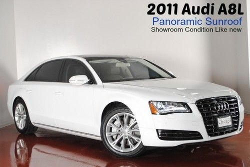 2011 audi a8 l hard loaded full warranty great color combo quattro