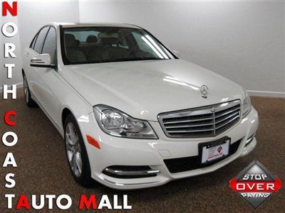 2012(12)c300 4matic fact w-ty only 24k white/beige heat sts moon navi phone mp3