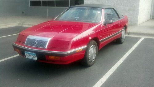 1991 chrysler lebaron premium lx convertible 42k