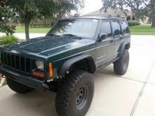 Jeep cherokee lifted long arm 4x4