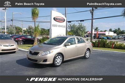 2009 toyota corolla ce 5 speed manual 5800 miles certified 1 owner fl