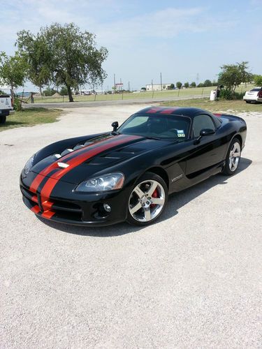 08 600 hp viper super car black w tangeriene kandy racing stripes only 4k miles!