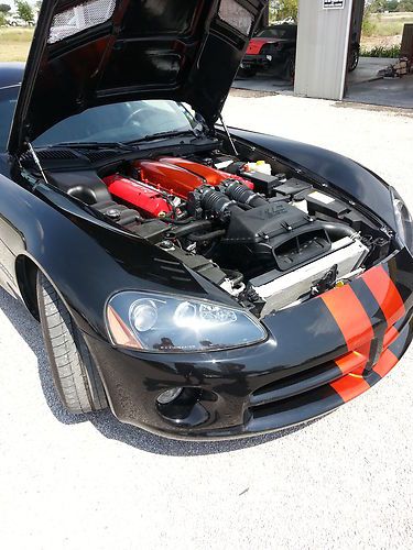 08 600 Hp Viper Super Car Black W Tangeriene Kandy Racing Stripes Only 4K Miles!, image 13