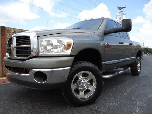 Slt-4x4-nvr hitched-big horn-cummins-short bed-crewcab-1ownr-fact exh brake-nice