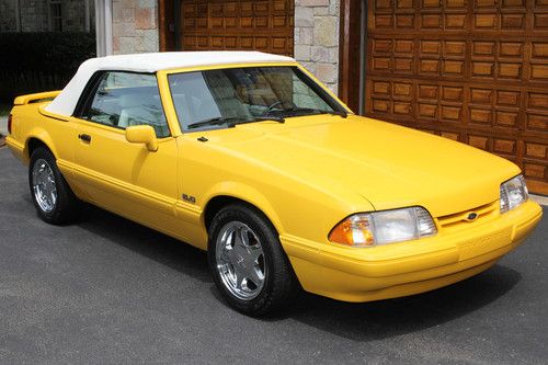 1993 FORD MUSTANG FEATURE CAR LX CONVERTIBLE LIMITED EDITION AUTO 469 MILES!!!, image 3