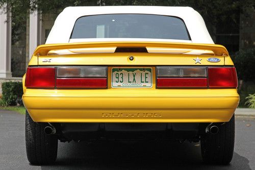 1993 FORD MUSTANG FEATURE CAR LX CONVERTIBLE LIMITED EDITION AUTO 469 MILES!!!, image 6