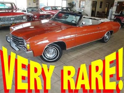 1972 chevelle malibu convertible 350/4-speed ac 1-owner 34k original miles 70 71