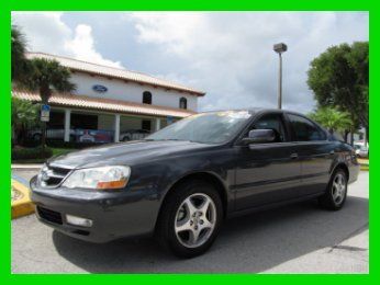 02 gray 3.2-tl 3.2l v6 sedan *power heated leather seats *bose cd changer *fl