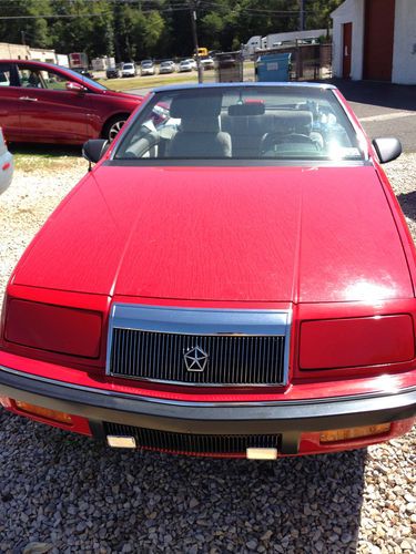 1990 chrysler lebaron gtc convertible  23k orig miles