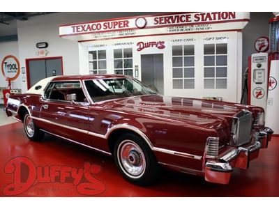 1976 lincoln mark iv pucci edition moondust metallic red with 36000 actual miles