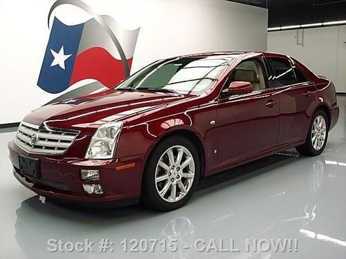 2007 cadillac sts v6 climate leather sunroof nav 75k mi texas direct auto