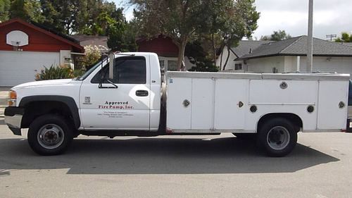 2001 gmc 3500 turbo diesel with royal utility body 4 sale.