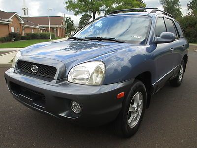 2002 hyundai sante fe gls  4wd only 75k miles!!! leather  heated seat no reserve