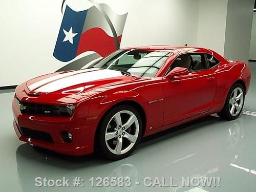 2010 chevy camaro 2ss auto htd leather spoiler 20's 25k texas direct auto