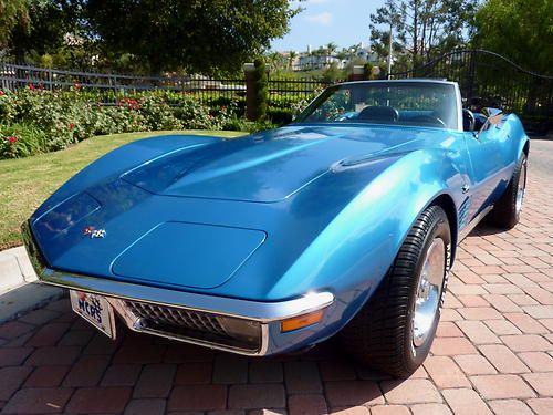 Pristine california 1971 corvette convertible / fully  restored / air 4 speed