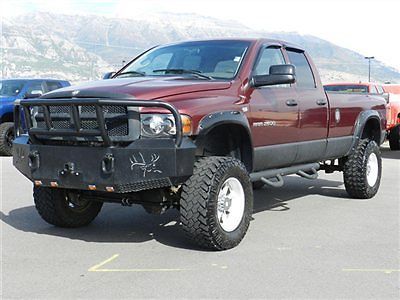 Dodge ram cummins diesel 4x4 quad cab slt custom lift wheels tires bumper auto