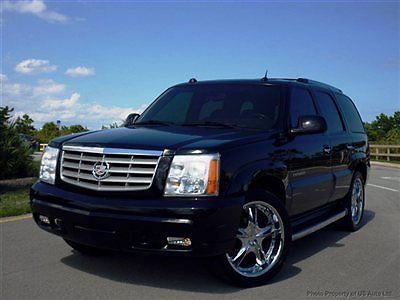 05  escalade suv  one owner  clean carfax gps navigation  tv-dvd leather allloys