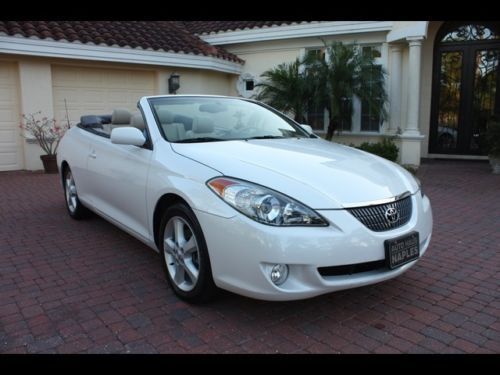 2005 toyota camry solara sle v6 convertible leather 16k miles