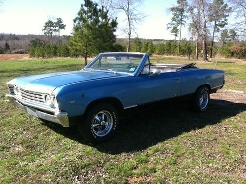 1967 chevelle convertible, rare find, 327, runs &amp; drives great!!