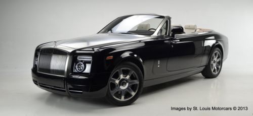 2010 rolls-royce phantom drophead coupe black seashell &amp; black 6689 miles!