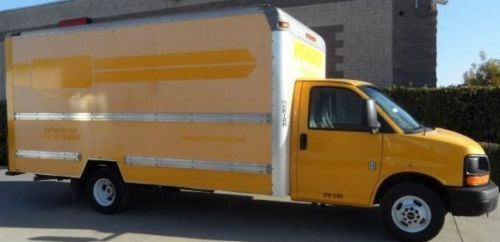 2008 gmc savana 3500 16ft box (cargo) straight truck - ramp, rollup door - texas