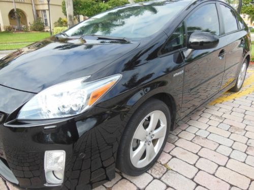 2010 toyota prius five, black, leather, navigation, hid, camera, 21 k miles