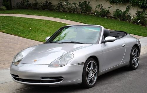 2001 Porsche 911 Carrera conv. only 95k miles silver black Tiptronic super clean, US $22,900.00, image 4