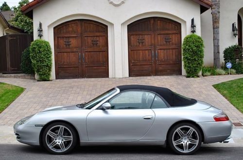 2001 Porsche 911 Carrera conv. only 95k miles silver black Tiptronic super clean, US $22,900.00, image 6