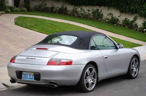 2001 Porsche 911 Carrera conv. only 95k miles silver black Tiptronic super clean, US $22,900.00, image 13
