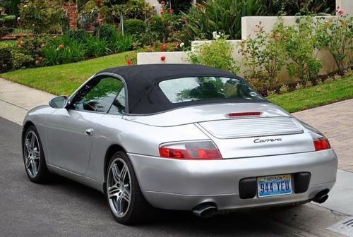 2001 Porsche 911 Carrera conv. only 95k miles silver black Tiptronic super clean, US $22,900.00, image 14