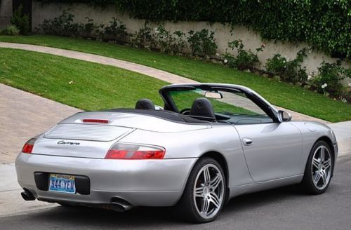 2001 Porsche 911 Carrera conv. only 95k miles silver black Tiptronic super clean, US $22,900.00, image 15
