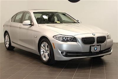 2011 bmw 528 sedan silver automatic navigation heated seats bluetooth