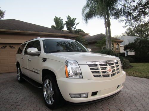 09 cadillac escalade esv ultra luxury 2wd nav 22&#034;whls 2 dvd&#039;s ac/htd/seats mint!