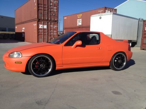 1996 honda civic del sol si coupe plasti-dip coy orange