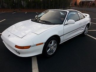 1991 toyota mr2 twin turbo white we ship clean title rare car no rust buy now !!