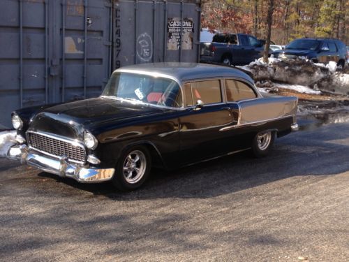 1955 chevy 210 coupe 454 bb chevy 2-t0ne street cruiser custom interior