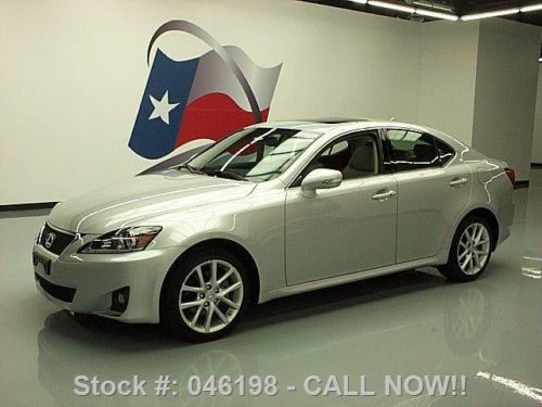 2011 lexus is250 awd leather sunroof nav rear cam 13k texas direct auto