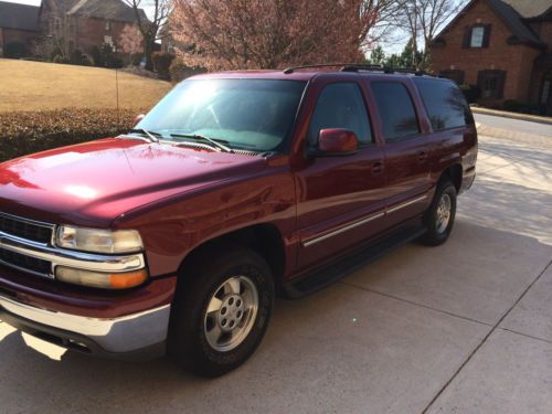 2003 Chevy Suburban, Dark Red/Gray Leather Interior, 1 Owner, Excellent Cond, US $10,500.00, image 2
