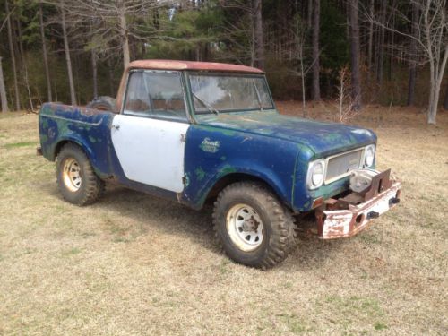 1969 international scout 800a truck, removable top, great project, 4x4 4wd rare