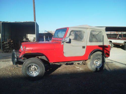 1981 cj7  &#034;lowered reserve&#034;